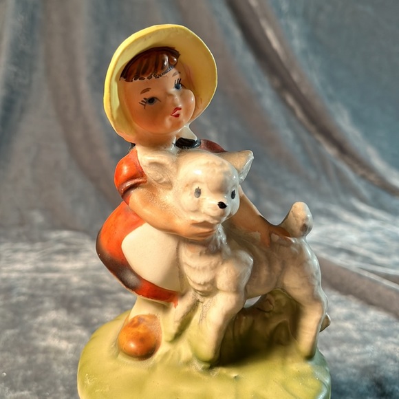 VTG Girl with Dog Music Box - Picture 3 of 4